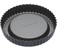 MasterClass KCMCHB84 Sponge Flan Tin with Loose Base and PFOA Non Stick, Heavy Duty Carbon Steel, 20 cm, Grey