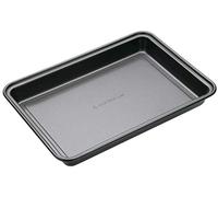 MasterClass Non-Stick Brownie Pan with PTFE, PFOA and BPA Free Non Stick, Robust 1mm Thick Carbon Steel, 27cm x 20cm, Black