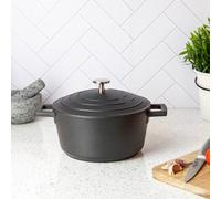 MasterClass Non-Stick Cast Aluminium 20cm Casserole Dish, 2.5L