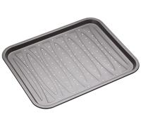 MasterClass Non-Stick Crisper Baking Tray, 39cm x 32cm in Grey | Size: 39 cm x 32 cm Masterclass Grey 39 cm x 32 cm