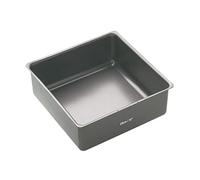 MasterClass 25 cm Deep Cake Tin with PFOA Non Stick and Loose Bottom, 1 mm Carbon Steel, 10 Inch Square Pan