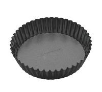 MasterClass Non-Stick Extra Deep Fluted Flan Tin - Black - Steel - Baking Tin
