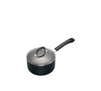 MasterClass Non-Stick Heavy Duty 18cm Saucepan in Black Masterclass Black