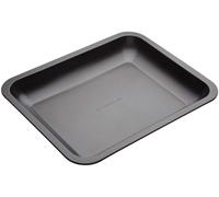 MasterClass Non-Stick Large Open Roasting Pan, Carbon Steel Bakeware with Sloped Interior for Meat Joints and Vegetables, Durable Oven Roaster, 39 x 31cm, PFAS-Free Bakeware
