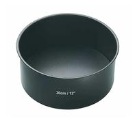 MasterClass KCMCHB57 30 cm Deep Cake Tin with PFOA Non Stick and Loose Bottom, 1 mm Carbon Steel, 12 Inch Large Round Pan, Grey