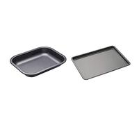 MasterClass Non-Stick Roasting Tin, 27 x 21 cm (10.5" x 8.5") & Non-Stick Baking Tray, 35 x 25 cm (14" x 10")