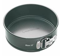 Masterclass Non Stick Round Cake Tin Spring Form in Black Steel Loose Base 200mm