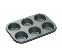 MasterClass Non-Stick Six Hole Deep Baking Pan 27 x 18cm