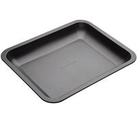 MasterClass Non-Stick Sloped Large Roasting Pan 38x30.5x7cm in Grey | Size: 38x30.5x7 cm Masterclass Grey 38x30.5x7 cm