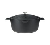 MasterClass Oval 6L Aluminium Casserole Dish Black 40 x 27.5 x 22cm