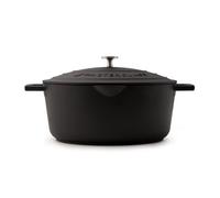 Masterclass Oval Cast Aluminium Casserole Dish 6L Non-Stick Indcution, Black, Lightweight Gift Boxed, 40 X 27.5 X 22Cm