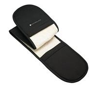 Double Cotton Oven Gloves Machine Washable Heavy Duty Heat Resistant Black Nylon