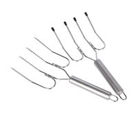 MasterClass Stainless Steel Meat Lifting Forks (Set of 2), Silver
