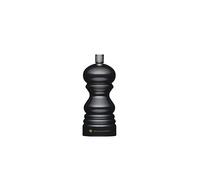 MasterClass Pepper Mill or Salt Grinder with Interchangeable Cap, Plastic, Black, 12 cm