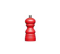 MasterClass Pepper Mill or Salt Grinder with Interchangeable Cap, Plastic, Red, 12 cm