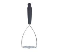 MasterClass Potato Masher, Manual Mash Potato Maker, Stainless Steel with Ergonomic Soft-touch Handles, 27 cm (''10.6), Black