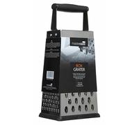 MasterClass Non-Slip Stainless Steel Box Grater with Handle, 24.5 cm (9.5"), Silver