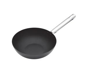 MasterClass Professional Non-Stick Carbon Steel Induction-Safe Wok, 24 cm (9.5")