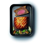 MasterClass Professional Non-Stick, Hard Anodised Roasting Pan, 37x26.5x6.5cm, Labelled in Black | Size: 37x26.5x6.5 cm Masterclass Black 37x26.5x6.5 cm