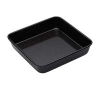 MasterClass Vitreous Enamel Square Pan, 23cm x 4cm, Black