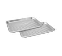 MasterClass Recycled Aluminium Large Baking Tray Set, Set of 2 Lightweight Baking Sheets, Durable Oven Trays for Baking and Roasting, Aluminium Bakeware, 40 x 27cm