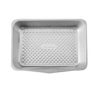 MasterClass Recycled Aluminium Roasting Pan with Pouring Spout, 40cm x 29cm - Silver - Aluminium - Roasting Tin
