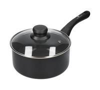 MasterClass Can-to-Pan Ceramic Eco Saucepan with PTFE, PFOA and BPA Free Non Stick, Made from 70 % Recycled Aluminium, 18 cm,Black