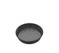 MasterClass Round Extra Deep Fluted Loose Base Non-Stick Flan Tin, 25cm in Black Masterclass Black