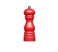 MasterClass Pepper Mill or Salt Grinder with Interchangeable Cap, Plastic, Red, 17 cm