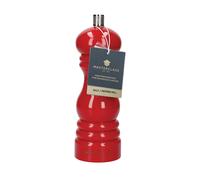 MasterClass Salt or Pepper Mill Set with Interchangeable Caps, Set of 2 Red Capstan Mills with Manual Ceramic Grinders, 17cm - Red - ABS Body - Salt & Pepper
