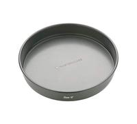 MasterClass Sandwich Tin, 23cm with PTFE, PFOA and BPA Free Non Stick, Robust 1mm Thick Carbon Steel, Round Cake Pan, With Loose Base, 9 Inch, Black