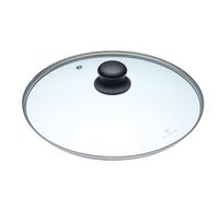 MasterClass Saucepan Lid with tempered Glass and Stainless Steel Rim -28cm