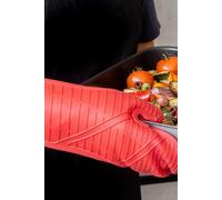 MasterClass Heat Resistant Silicone Oven Glove with Cotton Sleeve Red NEW
