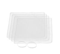MasterClass Set of 4 Silicone Stretch Lids Reusable Eco-Friendly 19.5cm x 19.5cm