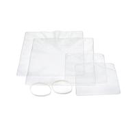 MasterClass Silicone Stretch Lids, 4 Piece Set of Assorted Food Covers, An Eco Friendly Reusable BPA Alternative to Cling Film