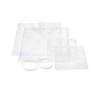 Masterclass Set Of 4 Silicone Stretch Lids - Reusable Eco-Friendly Cling Film Alternatives