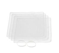 Masterclass Set Of 4 Silicone Stretch Lids - Reusable Eco-Friendly Cling Film Alternatives