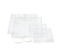 MasterClass Set of 4 Airtight, Reusable Food Covers - 2 25x25cm & 2 15x15cm