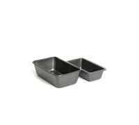 MasterClass Set of Two Non-Stick Carbon Steel Loaf Pans, Includes 1lb/450g Pan and 2lb/900g Pan - Black - Carbon Steel - Loaf Tins