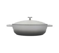 MasterClass Cast Aluminium Shallow Casserole Dish, Grey Ombre, 28cm/4Litre, Gift Boxed