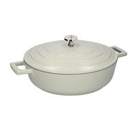 MasterClass Shallow Casserole Dish with Lid, Lightweight Cast Aluminium, Induction Hob and Oven Safe, Mint, 4 Litre/28 cm