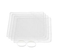 MasterClass Silicone Stretch Lids, 4 Piece Set of 19.5cm Square Food Covers, An Eco Friendly Reusable BPA Alternative to Cling Film