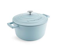 Masterclass Sky Blue Cast Aluminium Casserole Dish 4l