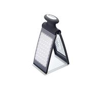 MasterClass Smart Space 3-Way Fold-Flat Stainless Steel Cheese Grater - Black