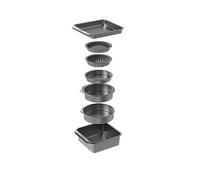 Masterclass Smart Space 7Pc Stacking Non-Stick Baking & Pastry Set Grey
