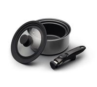 MasterClass Smart Space 3 Piece Non-Stick Induction Saucepan Set