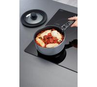 MasterClass Smart Space Set of Three Stacking Induction-Safe Non-Stick Pans in Black Masterclass Black