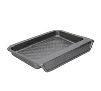 MasterClass Smart Stack Small Baking Tray, 35cm x 25cm in Grey | Size: 35 cm x 25 cm Masterclass Grey 35 cm x 25 cm