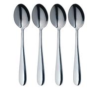 MasterClass Spoon Set, Stainless Steel Teaspoons, 4 Piece, Mirror Polished Finish, Silver