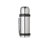 MasterClass Vacuum Flask with Handle, Stainless Steel, for Hot and Cold Drinks, 1 Litre (1.75 Pints), Silver